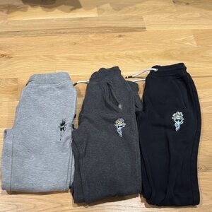 Kids Jogger Pants Set - Gray, Dark Gray, and Black